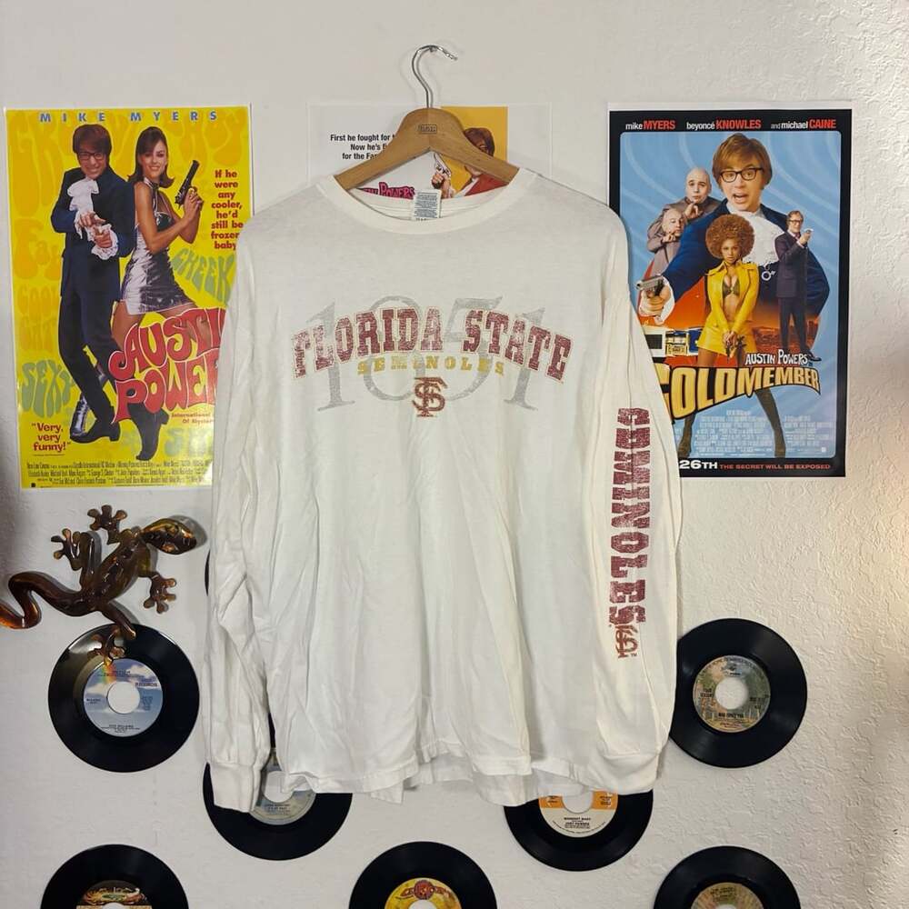 Delta Pro Weight Florida State University Seminoles White Long Sleeve T-Shirt